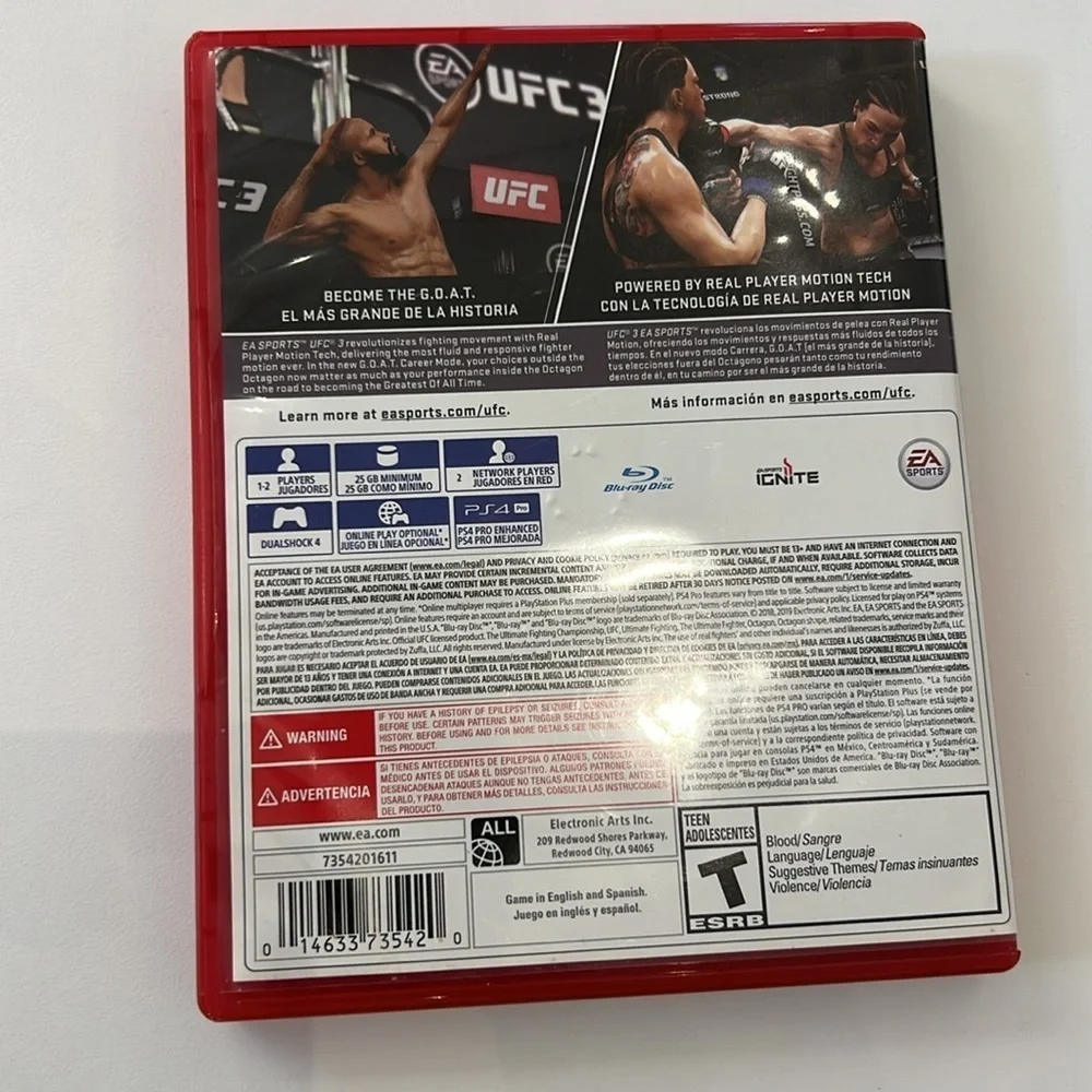 UFC 3 PS4 video game